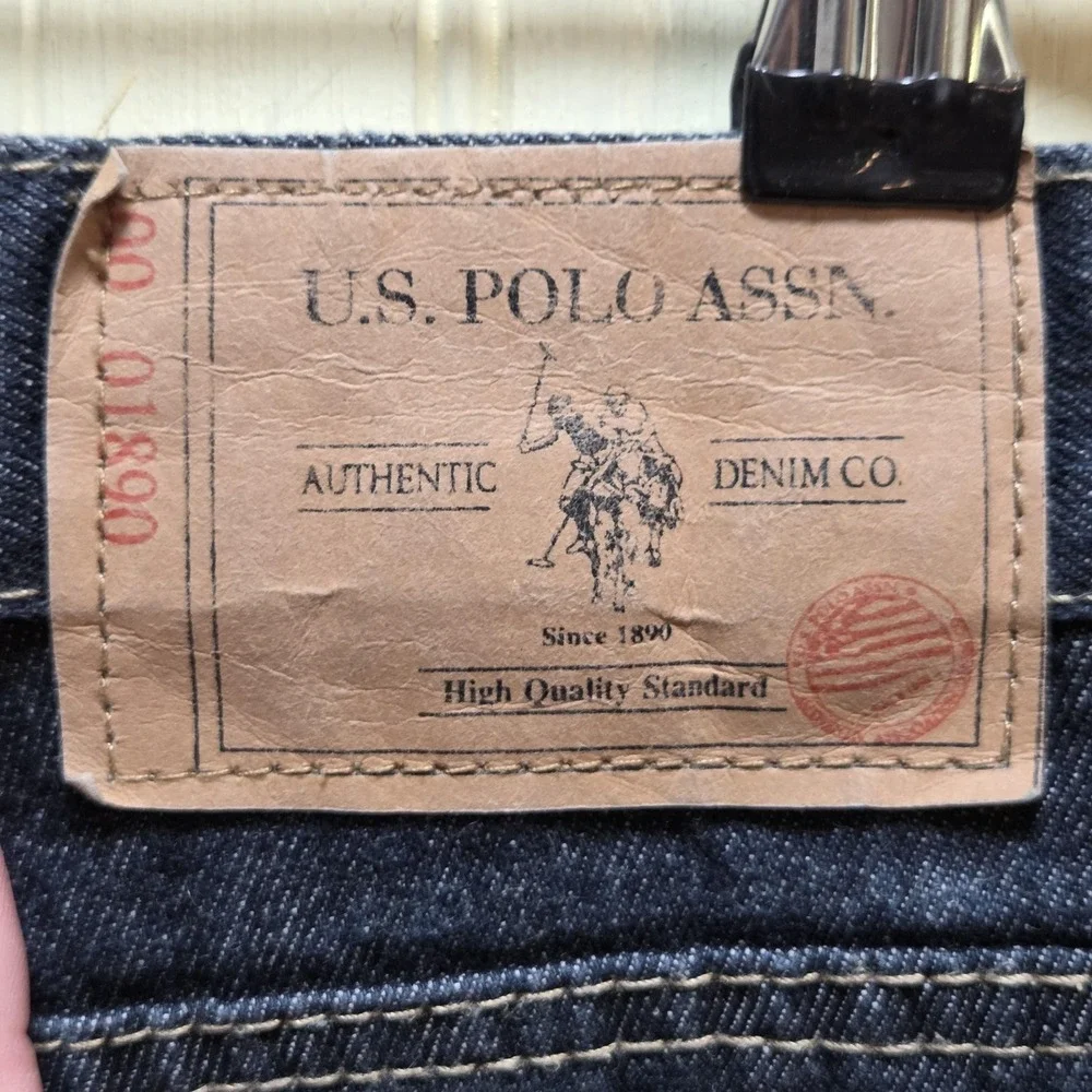 U.S. Polo Assn. Jeans Boys 12 Blue Slim Straight Dark Wash Denim‎ Casual Fall